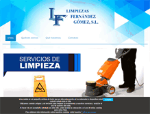 Tablet Screenshot of limpiezasfernandezgomez.com
